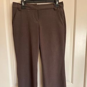 Brown New York & Co Petite Size 6 boot cut trouser